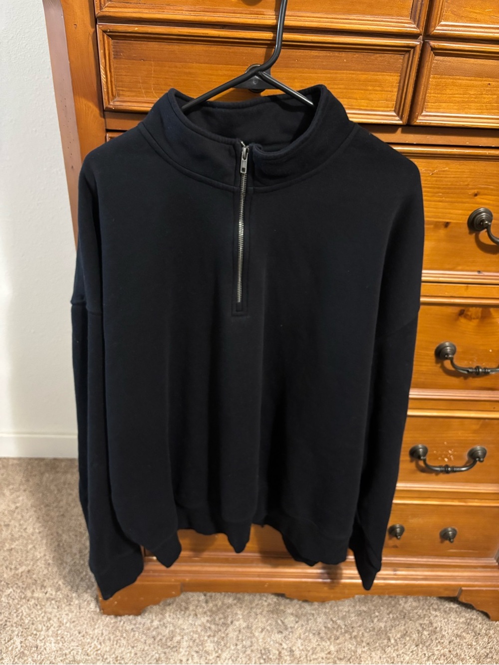 Arizona Jean Company Men's Black Half-Zip Sweater